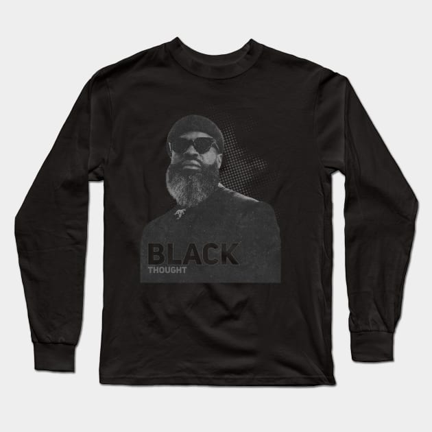 Black Thought // Illustrations Long Sleeve T-Shirt by Degiab